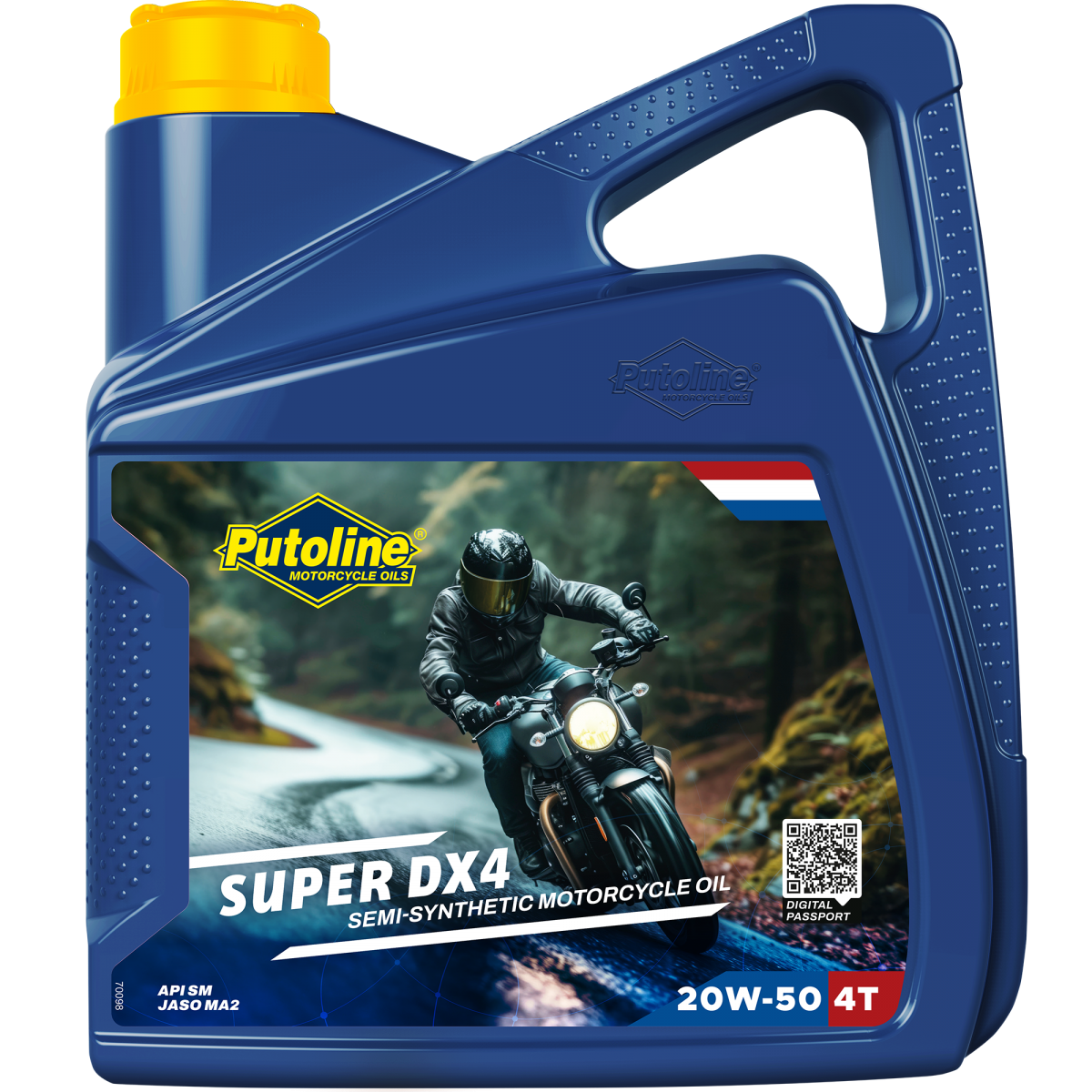 Putoline SUPER DX4 20W-50 4L SEMI-SYNTHETIC, API SL, JASO MA2