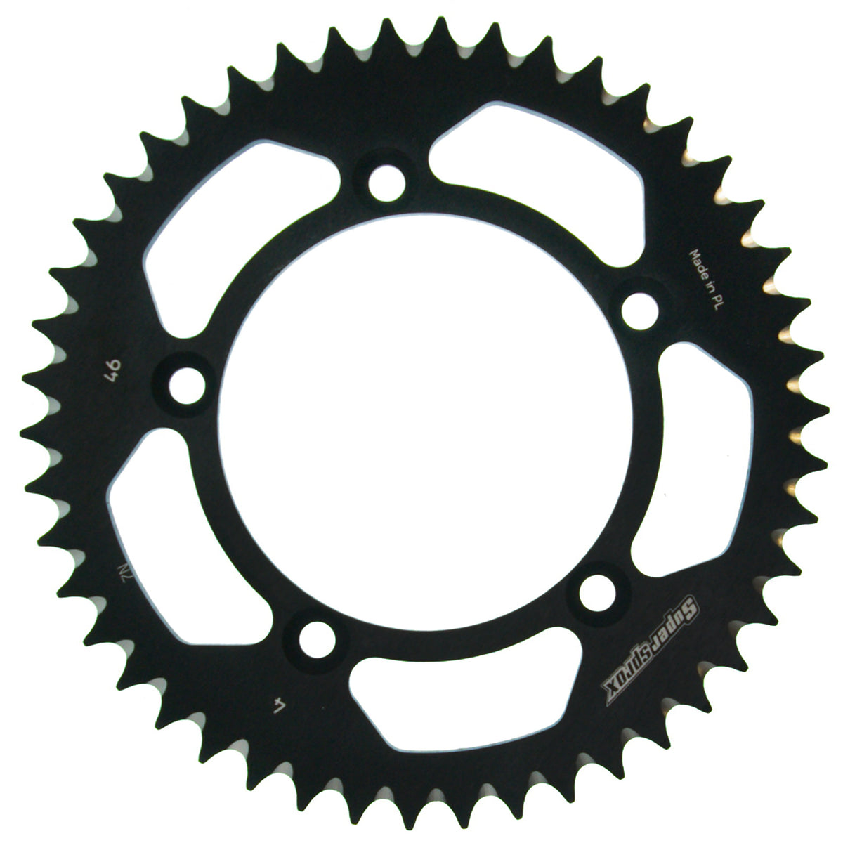 Supersprox Rear Sprocket Alu RAL-4:46 Black – RAL-4:46-BLK
