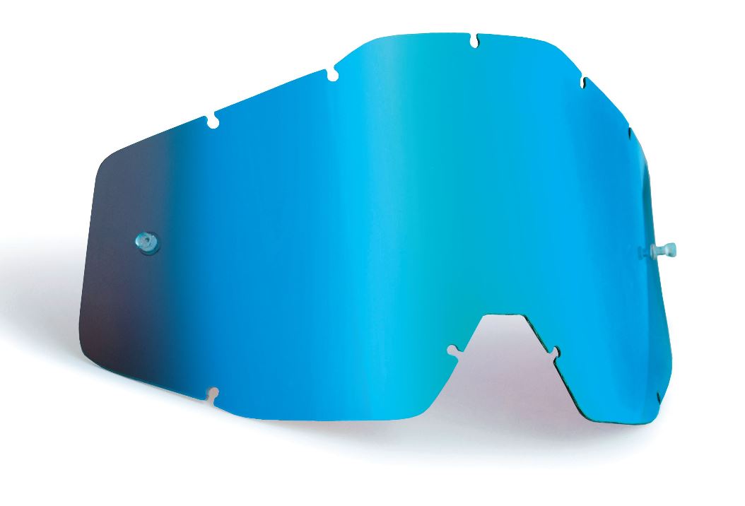 FMF POWERBOMB/CORE YOUTH Replacement Lens Anti-Fog Blue Mirror