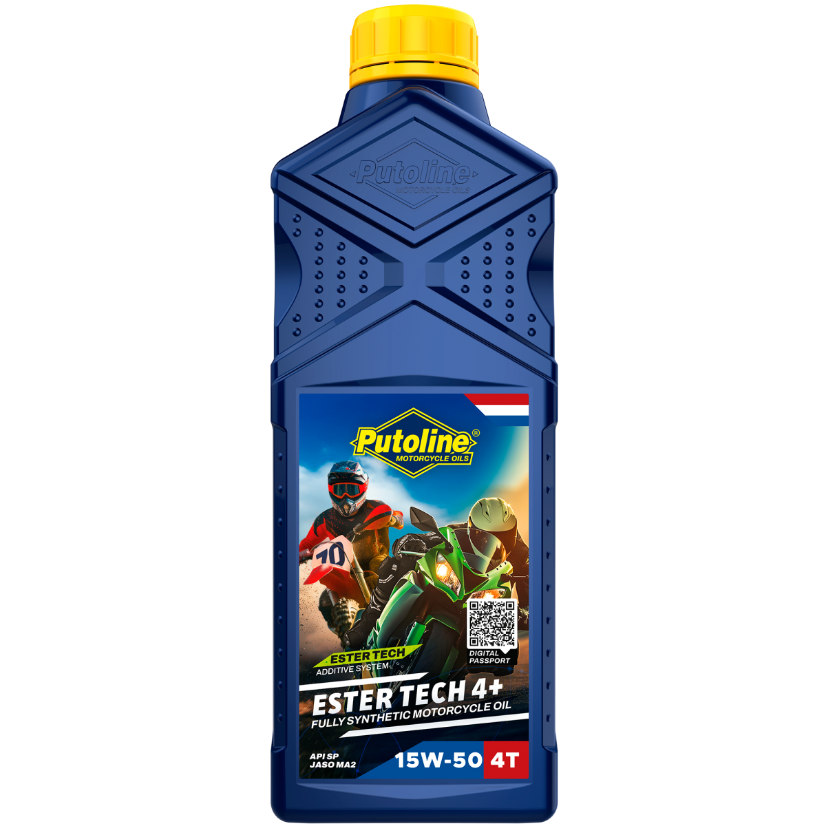 Putoline ESTER TECH 4+ 15W-50 1L FULLY SYNTHETIC, API SM, JASO MA2