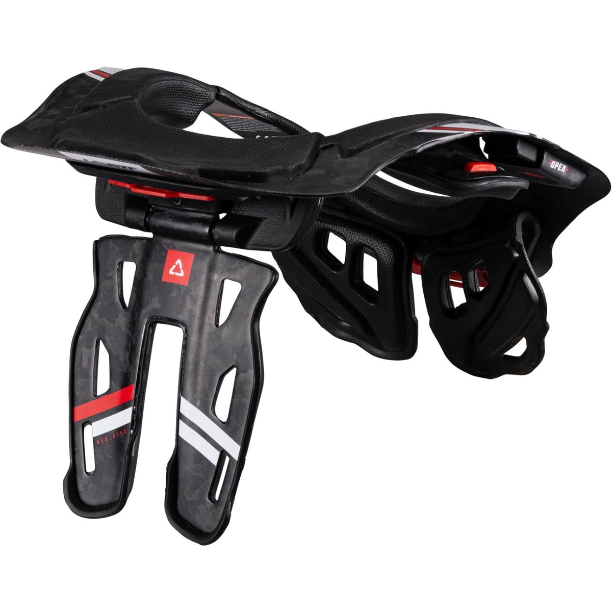 Neck Brace 6.5 Carbon Nekbeschermer Zwart Wit - MxProStoreParts