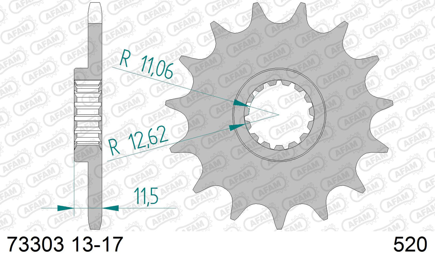 AFAM voortandwiel KTM 620 - MxProStoreParts