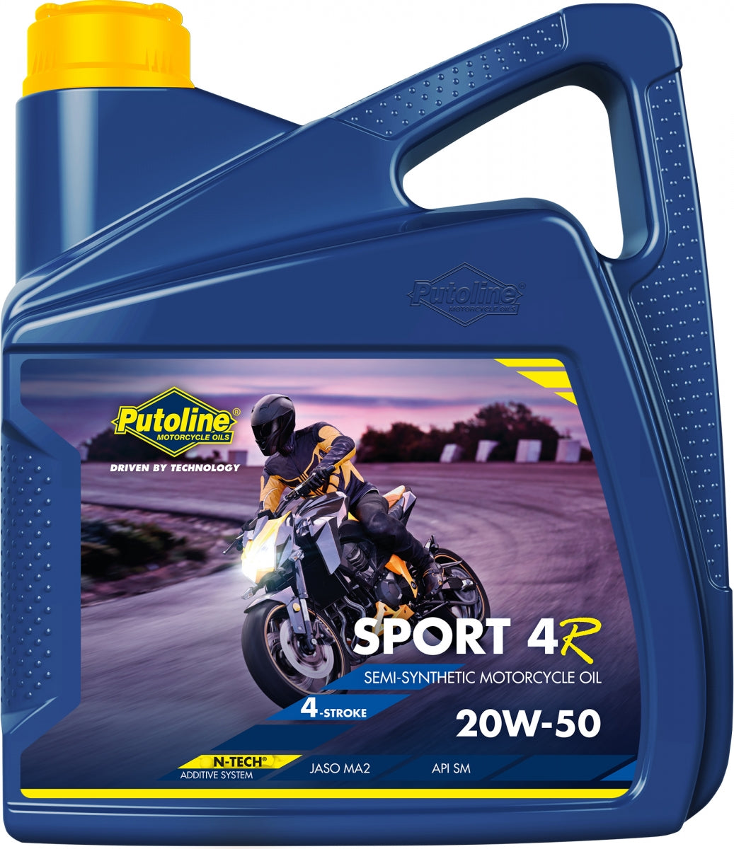 Putoline SPORT 4R 20W-50 4L SEMI-SYNTHETIC, API SM, JASO MA2