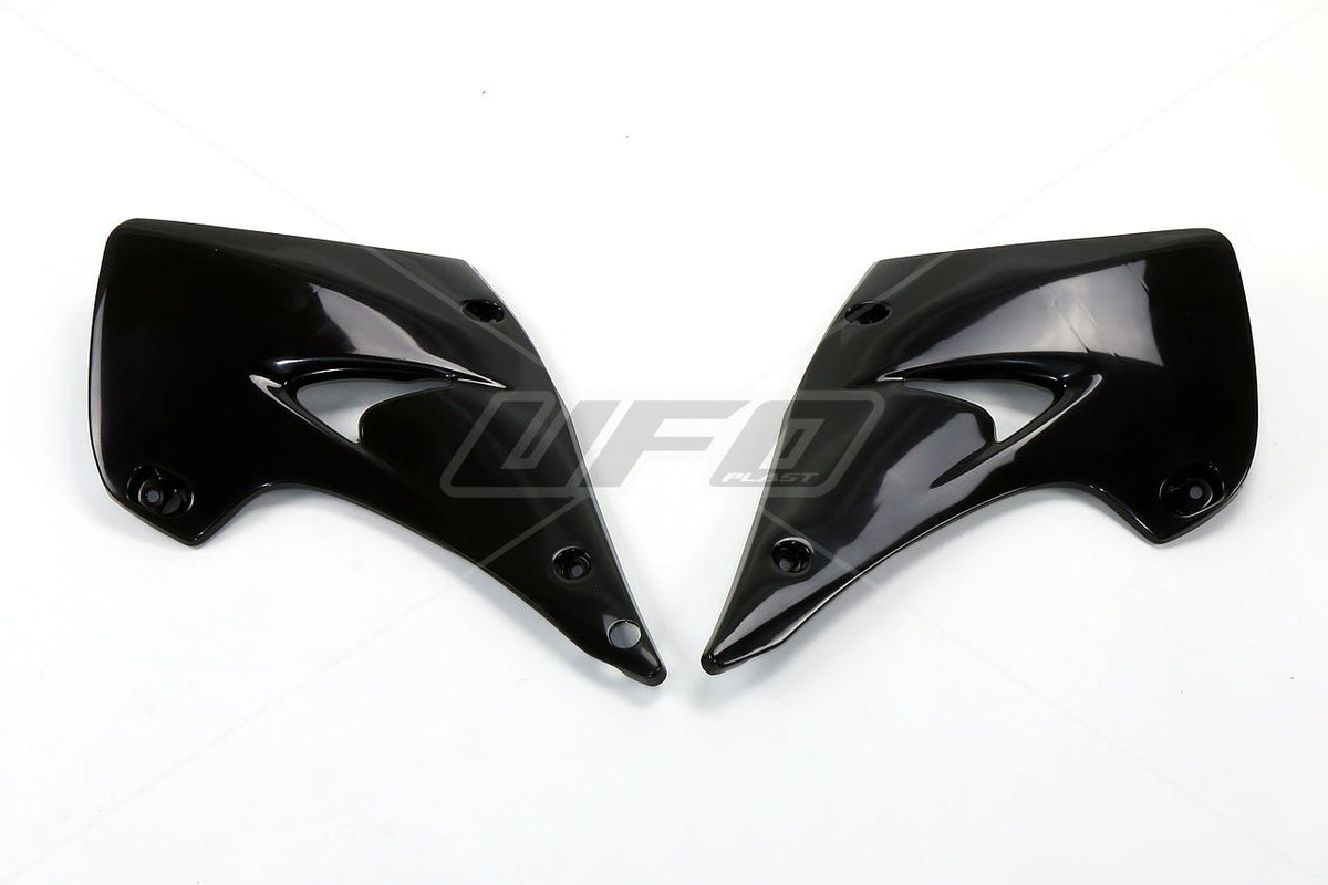 UFO Radiator cover KX125-250 03-08 Black 001 - MxProStoreParts