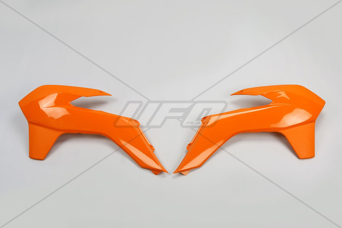 UFO Cache radiateur KTM125-525 SX/SXF 13-15 Orange 127 - MxProStoreParts