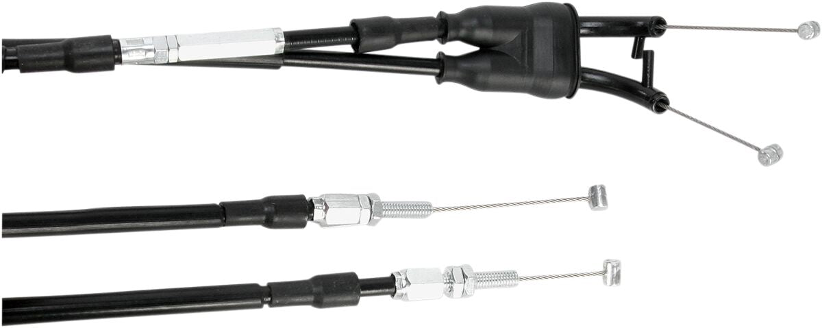 CABLE THR SUZ PUSH/PULL MOTION PRO THROTTLE CABLE PUSH PULL SET COIL WOUND BLACK VINYL SUZUKI — voor o.a. SUZUKI RM-Z 250 (2008–2012) - MxProStoreParts