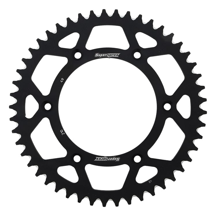 Supersprox Rear Sprocket Alu RAL-210:49 Black – RAL-210:49-BLK