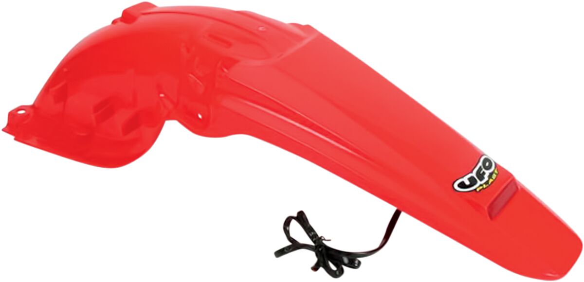 UFO Enduro achterspatbord met ledverlichting – CR Red — voor o.a. HONDA CRF 450 X (2005–2016)
