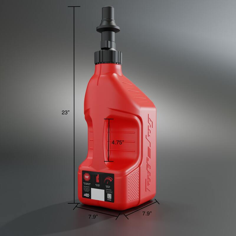 TUFFJ Benzinkanister 10L mit Reißkappe G3, Rot/Schwarz - MxProStoreParts