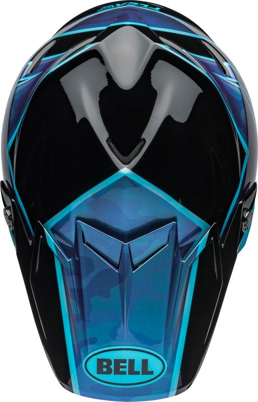 BELL Moto-9S Flex helm - Sprite Gloss Black/Blue - MxProStoreParts