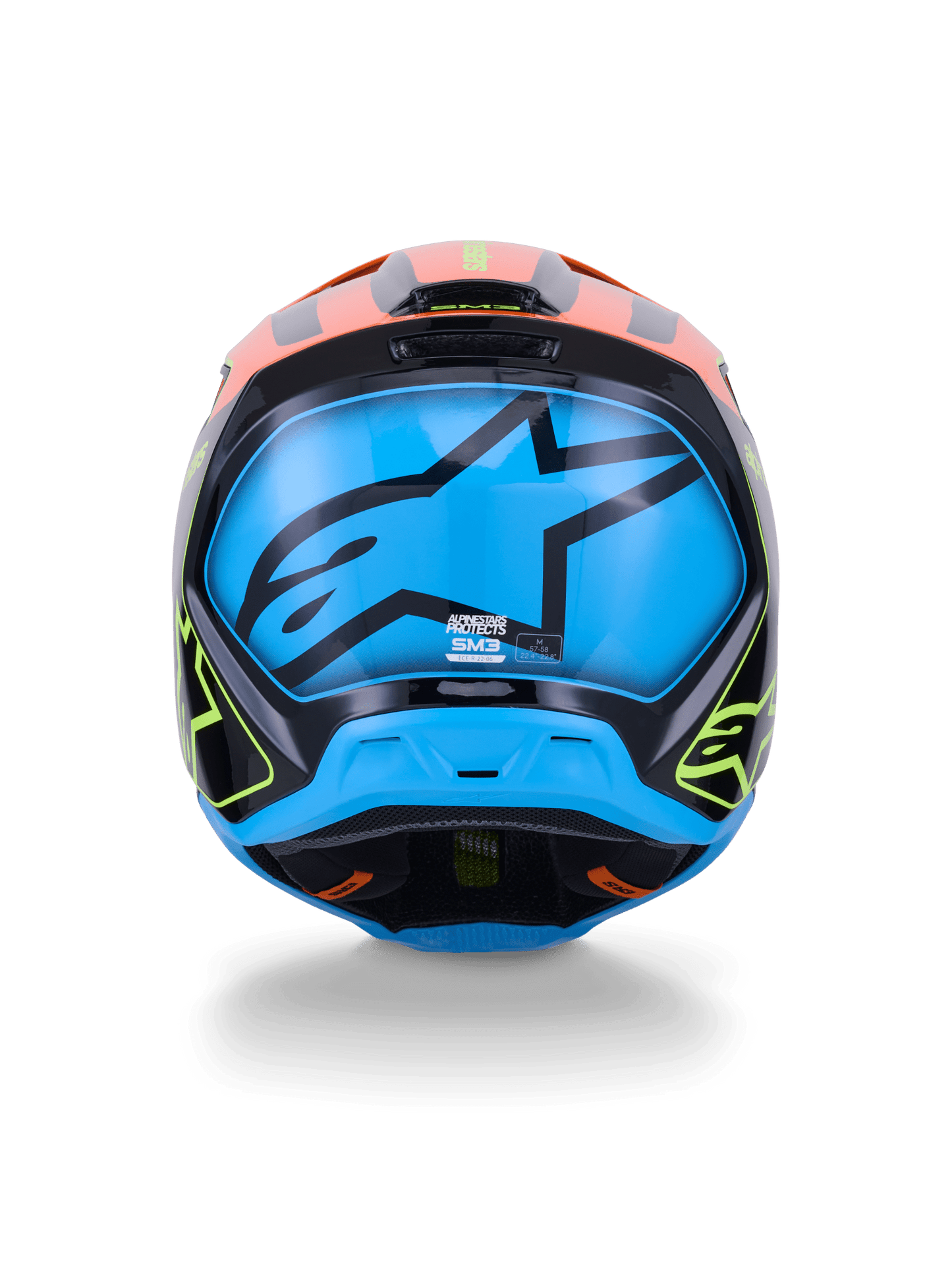 Alpinestars S - M3 Fray Helm ECE 22.06 Schwarz Orange Gelb - MxProStoreParts
