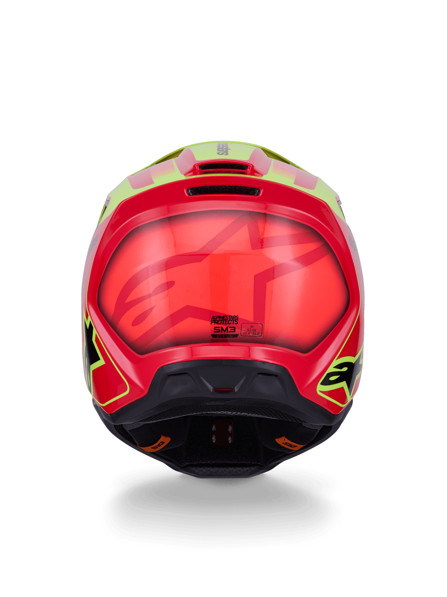 Alpinestars S - M3 Fray Helm ECE 22.06 Fluo Black Glossy - MxProStoreParts