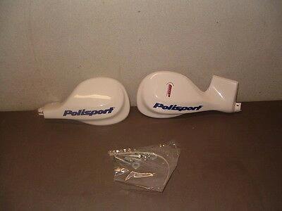 Polisport Competition Handprotektoren Weiß Honda CR 125/250/500 97 - 06 & Suzuki RM 125/250 97 - 06 - MxProStoreParts
