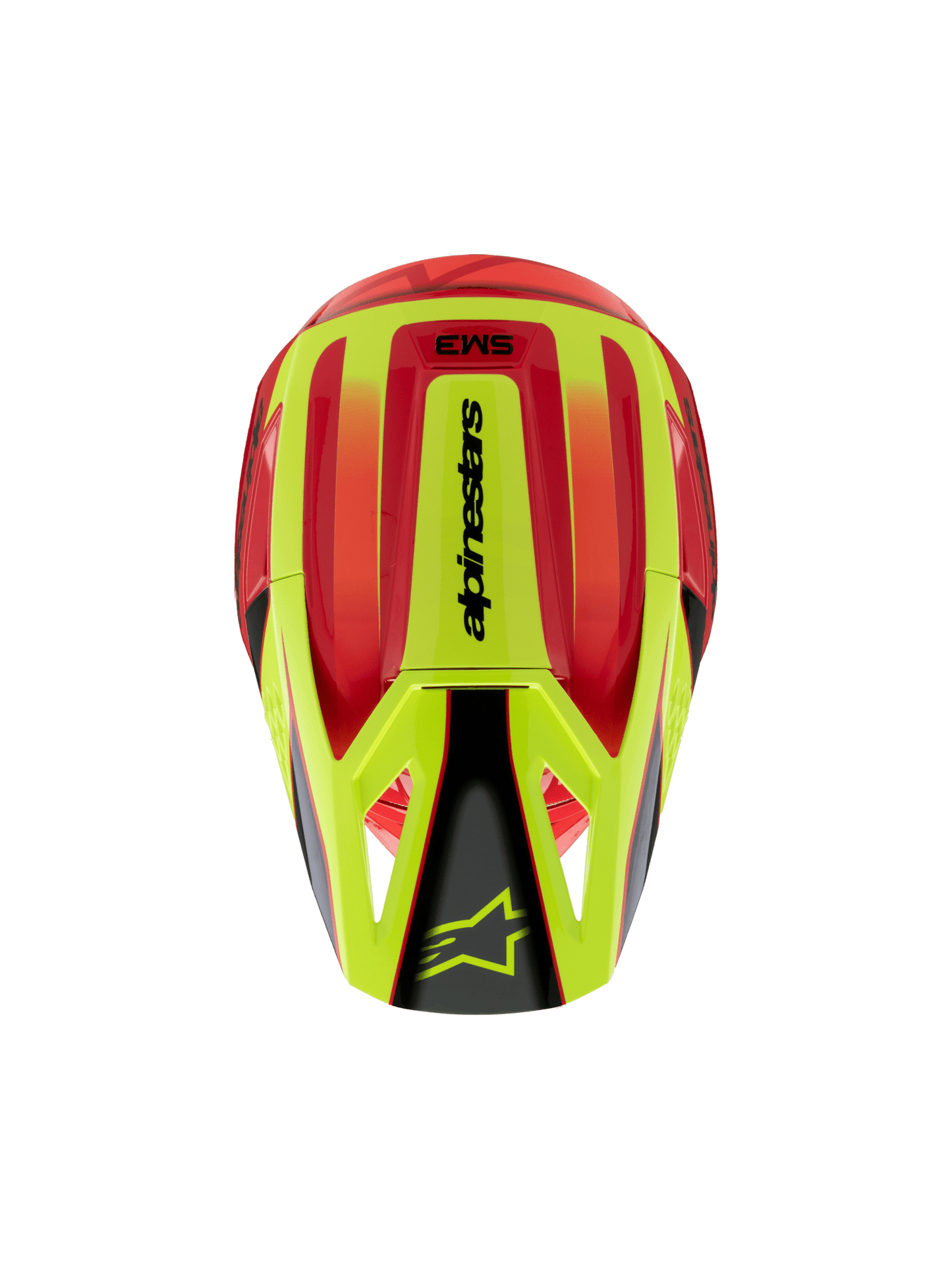 Alpinestars S - M3 Jugend Fray Helm ECE 22.06 Rot Gelb Schwarz - MxProStoreParts