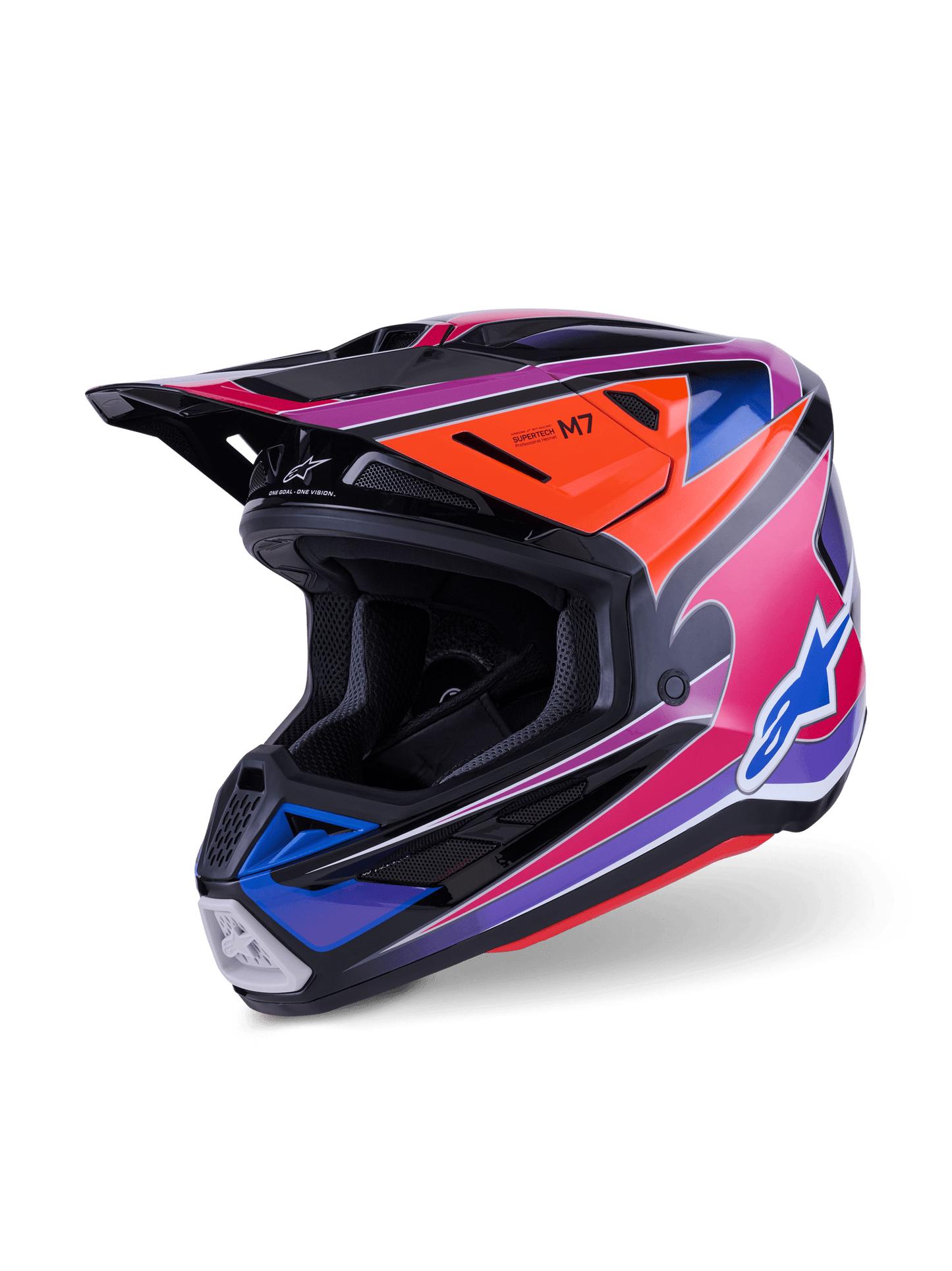 Alpinestars S-M7 Fuse Helm ECE22.06 Blau, Lila, Rosa – MxProStoreParts