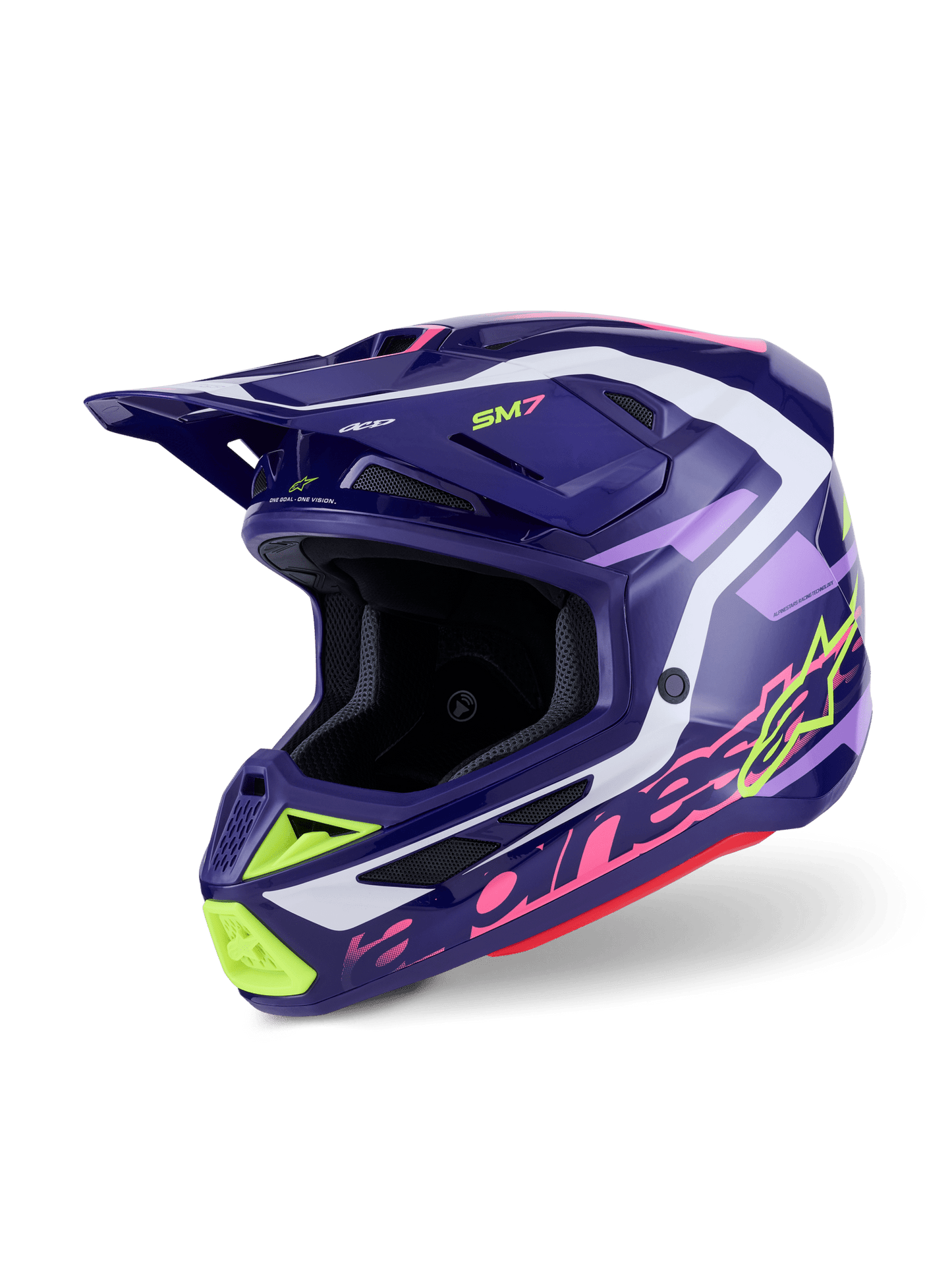 Alpinestars S - M7 Deed Helm Purple Pink Glossy ECE 22.06 - MxProStoreParts