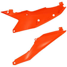 Polisport Zijnummerborden Oranje KTM SX 125/150/250/300 2023 - & SX - F 250/350/450 2023 - & EXC/EXC - F 250/300/350/450/500 2024 - MxProStoreParts