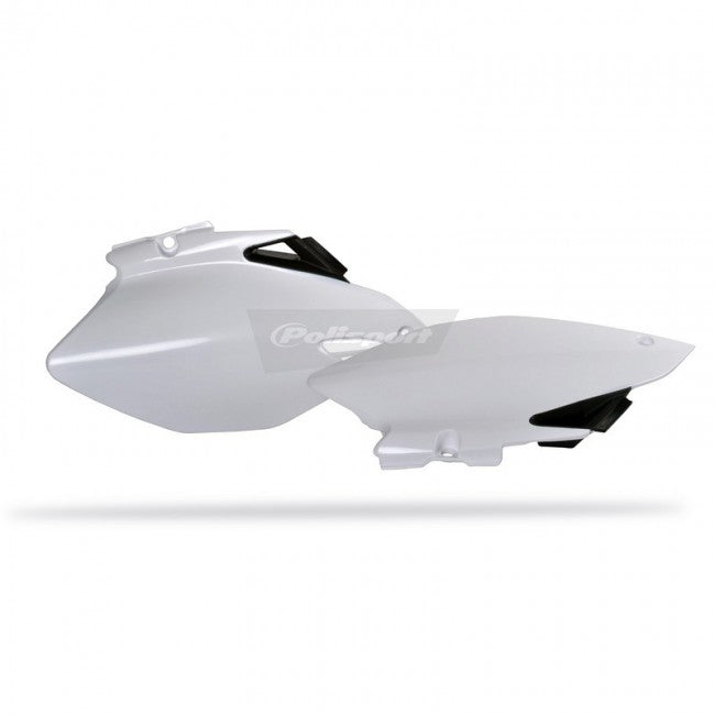 Polisport side number plates White/Black Yamaha YZ 250F/450F 06-09
