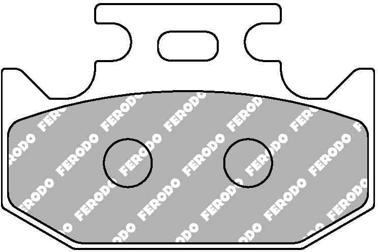 Technische illustratie: Ferodo remblokken – FDB659SG; uitvoering volgens artikelgegevens