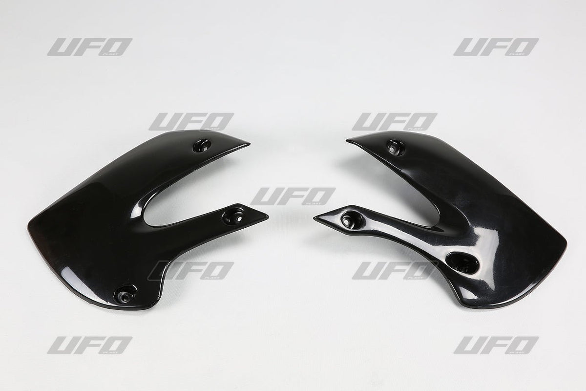 UFO Radiator Covers KX65 00-RM65 03- Black 001 - MxProStoreParts