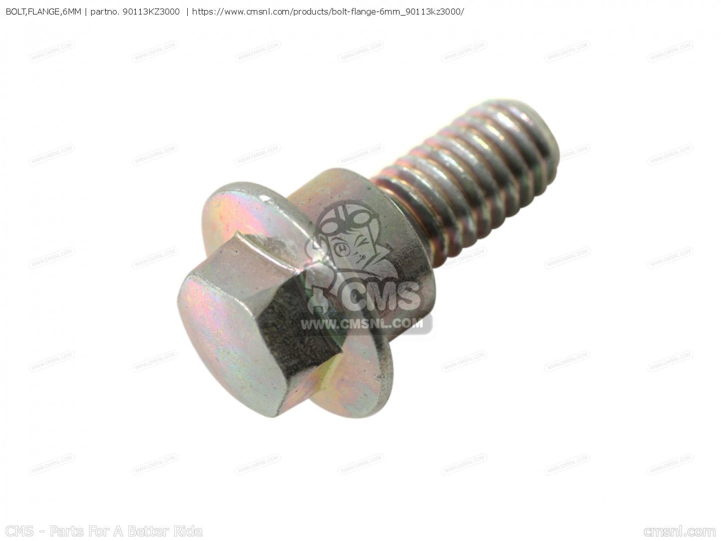 Honda OEM Flanschbolzen für Vorbremsleitungs-Klemme (6MM) 90113 - KZ3 - 000 - MxProStoreParts