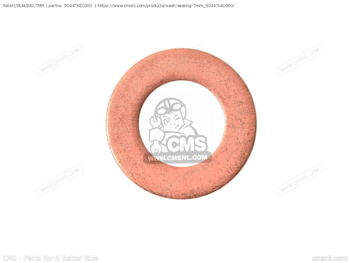 Honda OEM Dichtungsring 7 mm 90447 - KE1 - 000 (Wasserpumpendichtring) - MxProStoreParts
