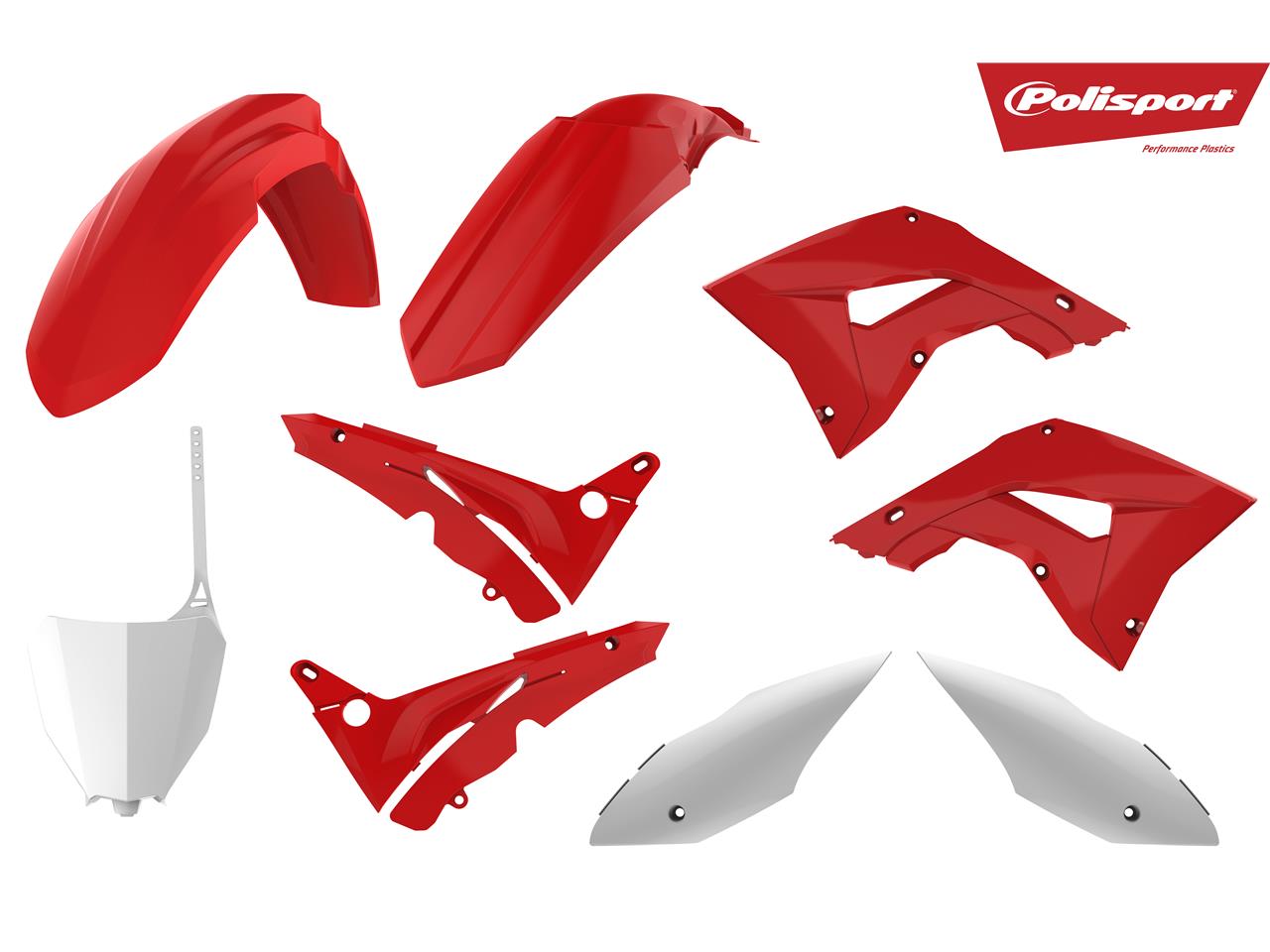 Polisport plastic kit restyle OEM color Honda CR 125R/250R 02-07