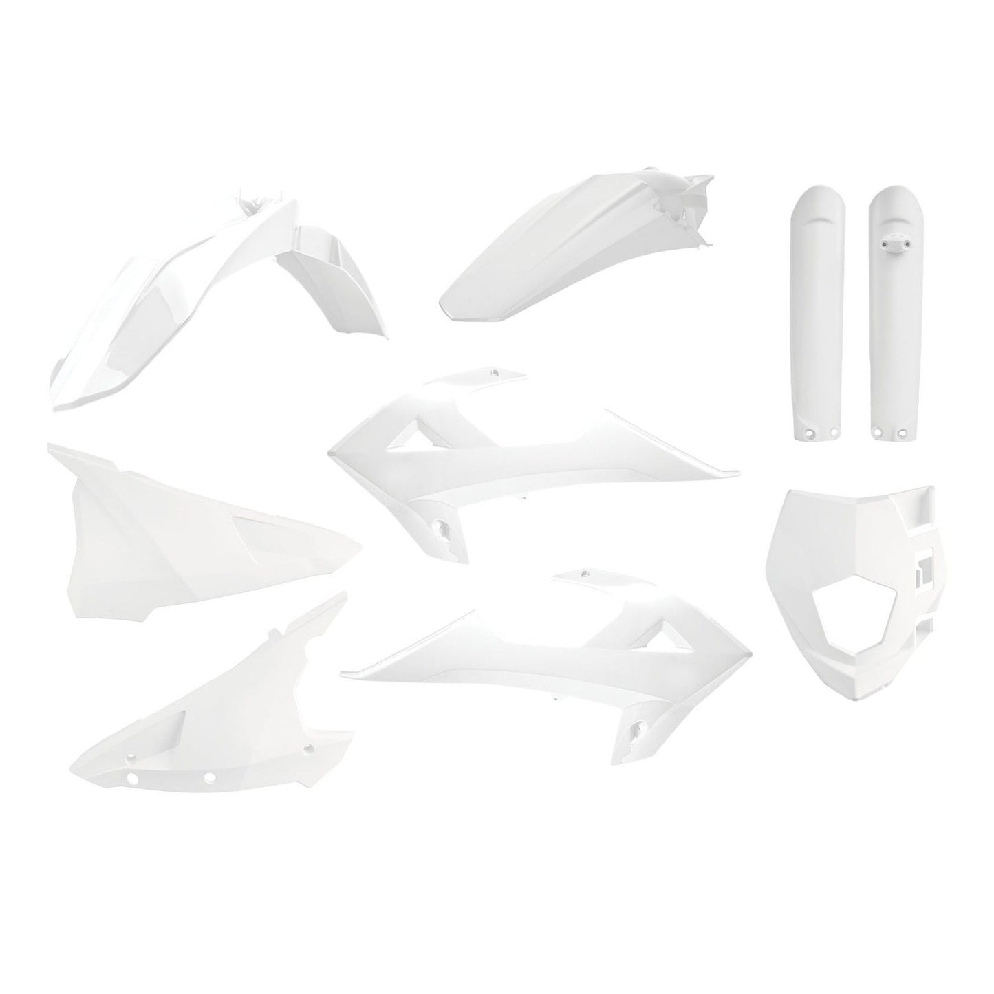Polisport plastic kit White Gas Gas EC 200/250/300 19-20 & Rieju MR 250/300 2021