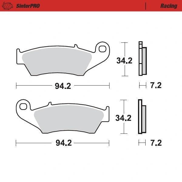 Moto Master für Bremsbeläge Sinter Pro Yamaha, Beta, Gas Gas, Honda, Kawasaki, KTM, Suzuki - MxProStoreParts