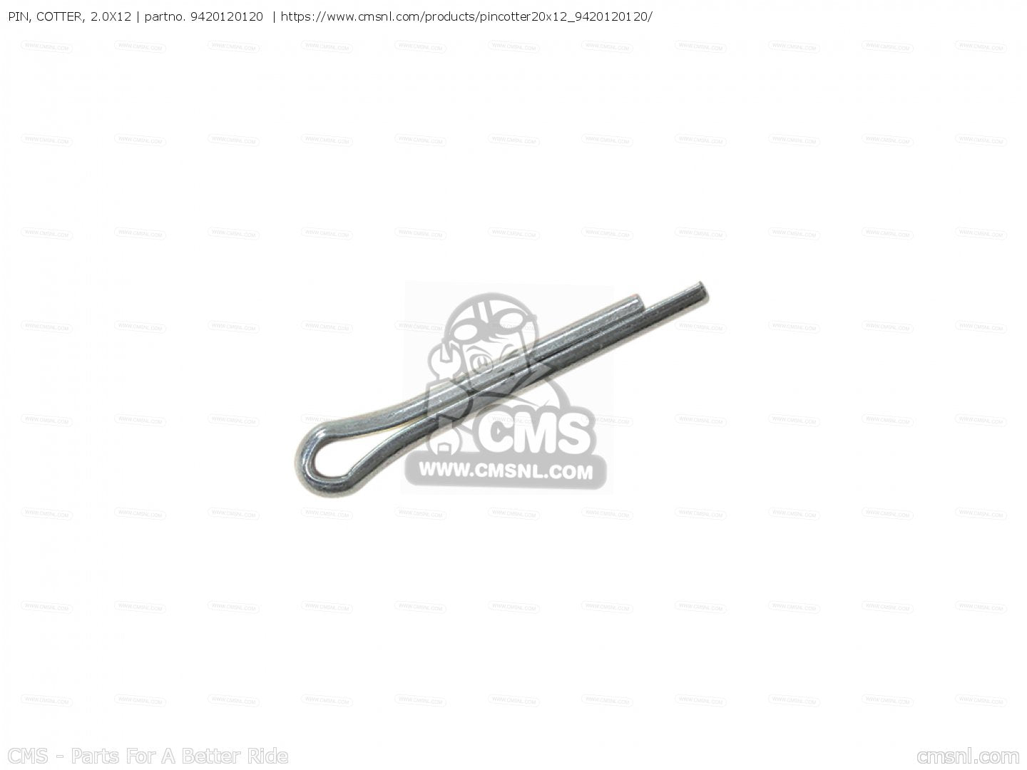 Honda OEM PIN, SPLIT (2.0X12) 94201-20120
