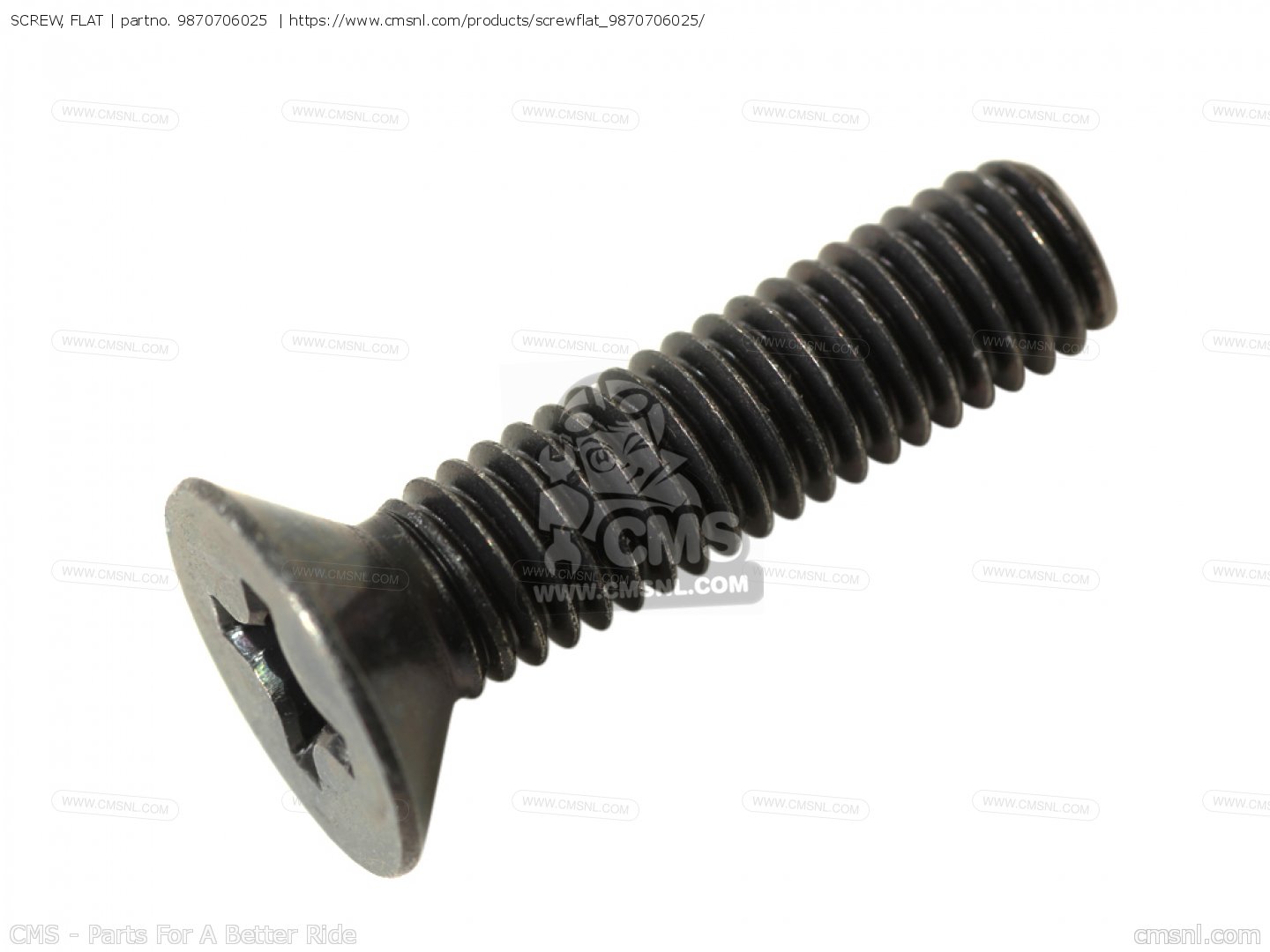 Yamaha OEM screw SCREW, FLAT 98707-06025-00