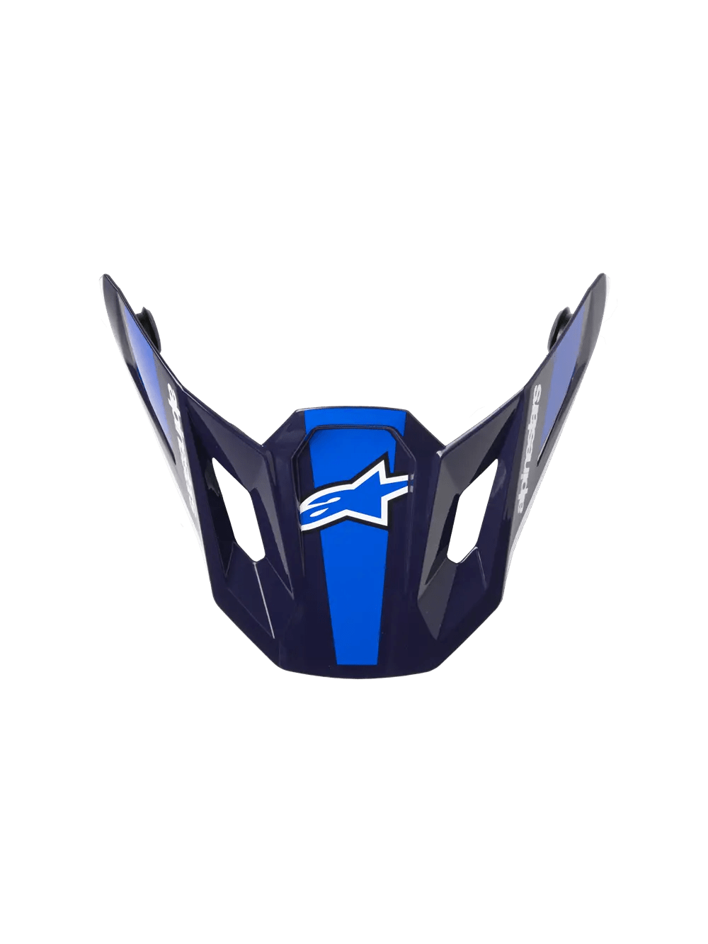 Alpinestars S-M7 Rise helmklep – Blauw Wit glanzend - MxProStoreParts