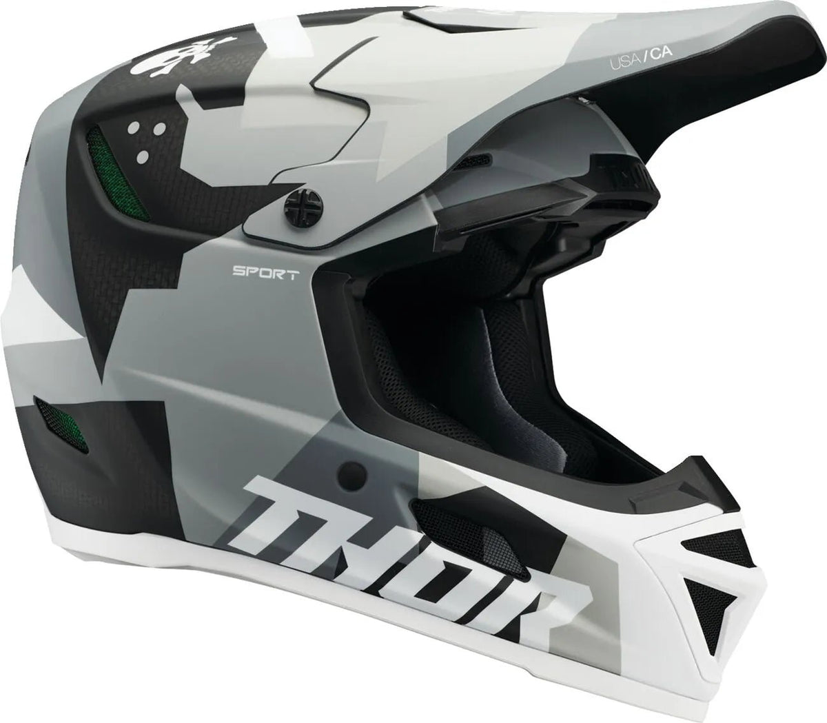 THOR Reflex Sport Carbon Brave MIPS crosshelm – Grijs/Wit - MxProStoreParts