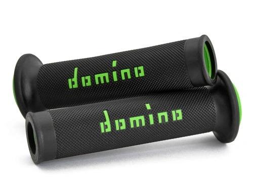 Domino wegmotor A010 handvaten Zwart / Groen - MxProStoreParts