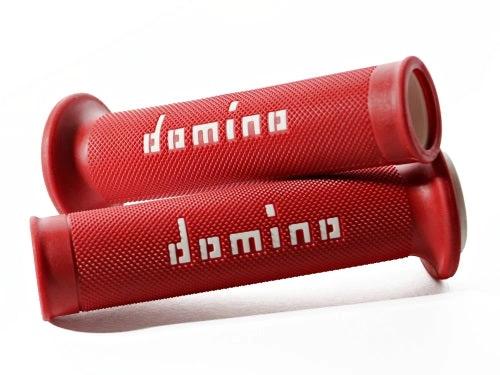 Domino wegmotor A010 handvaten Rood / Wit - MxProStoreParts