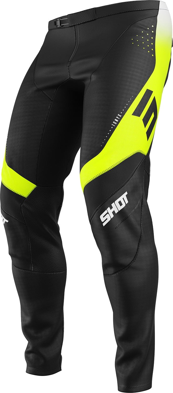 Shot MX Cross Broek Volwassen Contact Ionyx Fluor Geel Zwart 2026 Collectie - MxProStoreParts