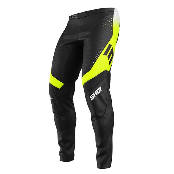 Shot MX Cross Pants Adult Contact Ionyx Fluor Yellow Black 2026 Collection