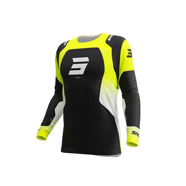 Shot MX Cross Shirt Volwassen Contact Ionyx Fluor Geel 2026 Collectie - MxProStoreParts