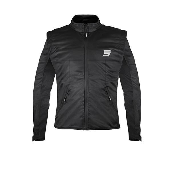 Shot Softshell Enduro Jas Volwassenen Zwart met afritsbare mouwen 2026 collectie - MxProStoreParts