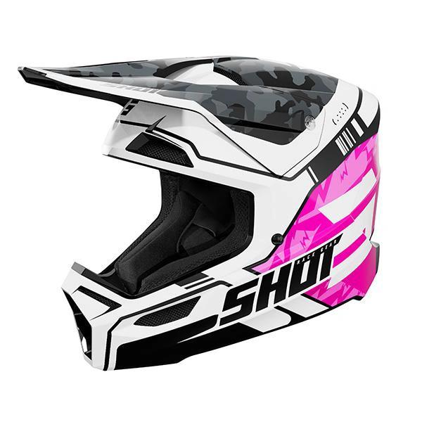 Shot MX Kindercrosshelm Flash Rosa Glänzend 2026 Kollektion - MxProStoreParts