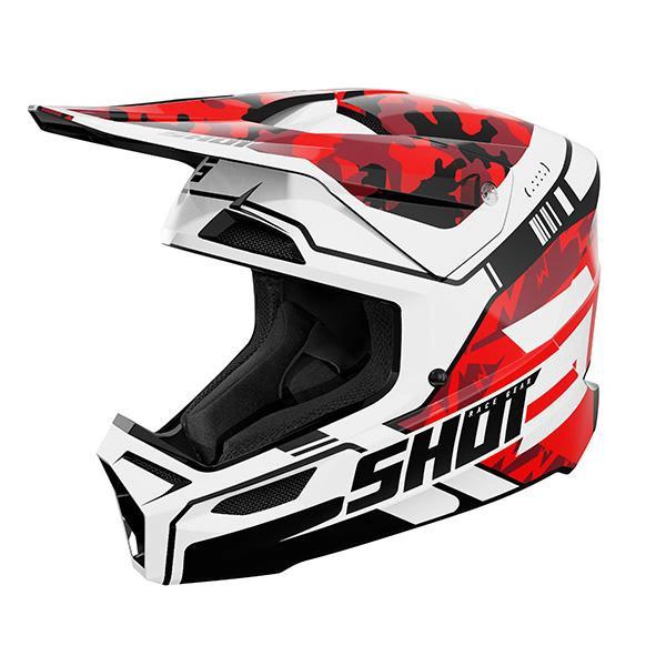 Shot MX Crosshelm Kinderen Flash Rood Glans 2026 Collectie - MxProStoreParts
