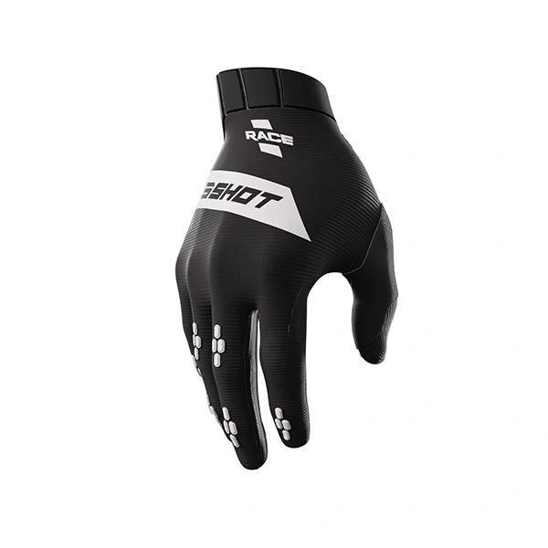 Shot cross handschoenen Race Zwart Maat S - MxProStoreParts