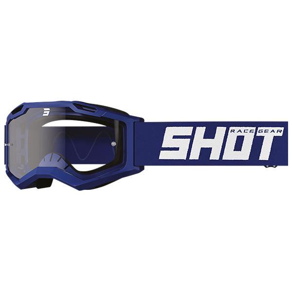 Shot Assault 2.0 Festes Marineblau glänzendes Crossbril 2026 Kollektion - MxProStoreParts