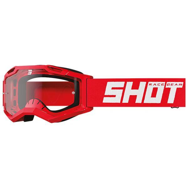 Shot Assault 2.0 Solid Rot Glänzende Crossbrille 2026 Kollektion - MxProStoreParts