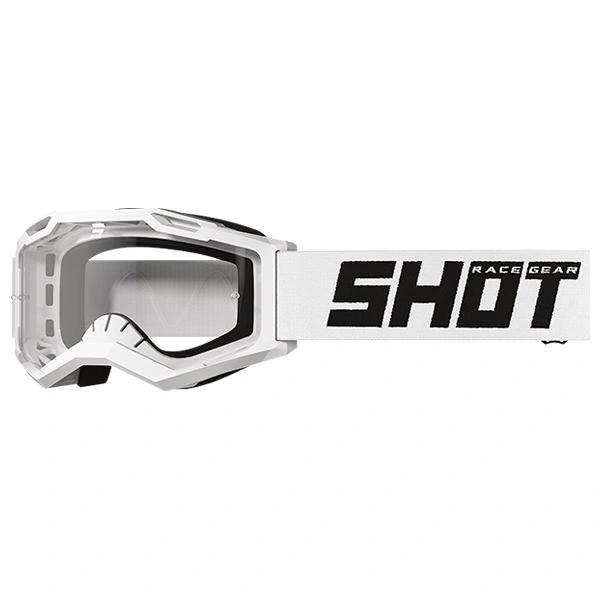 Shot Assault 2.0 Solide Weiß Glänzende Crossbril 2026 Kollektion - MxProStoreParts