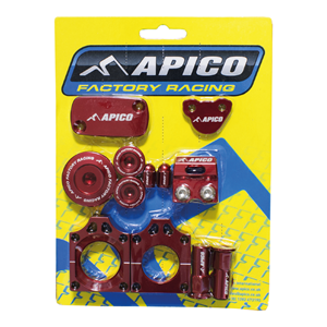Apico Factory Bling Pack Rot Honda CRF 250R 2004-2009 & CRF 250X 2004-2016 & CRF 450R 2004-2008