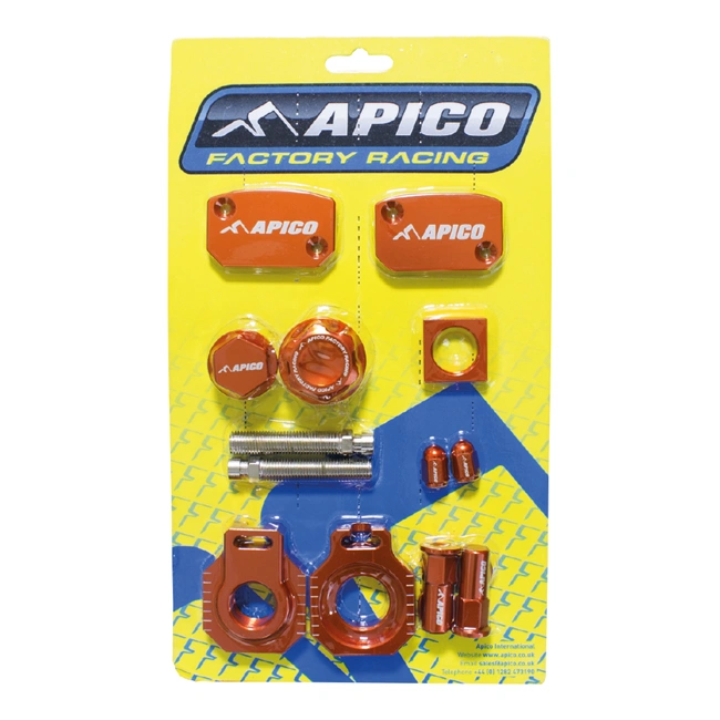 Apico Factory Bling Pack Orange KTM/HUSKY XC-W 125 - 150 17 - 19, EXC/TPI 150 - 300 14 - 21, EXC-F 250 - 500 14 - 21 - MxProStoreParts