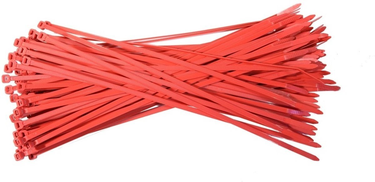 Airtime Kabelbinder Rot 4,8mm x 200 100 Stück - MxProStoreParts