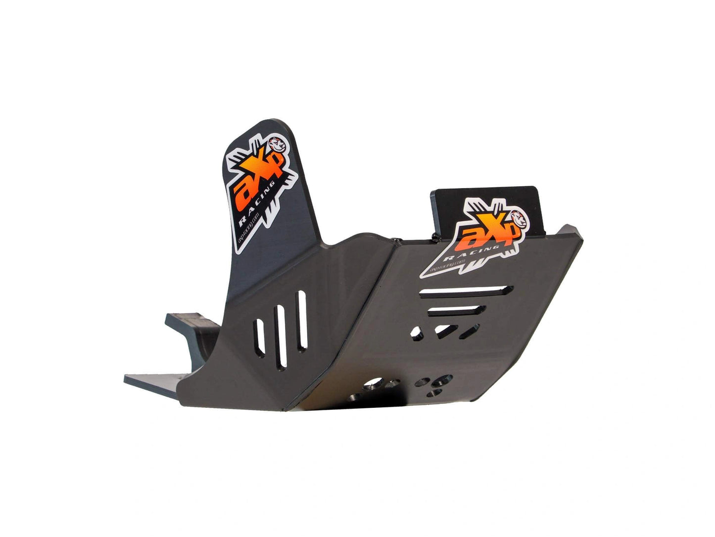 AXP Racing skid plate, black 6mm thick for Ducati DESMO 450MX, with orange logos