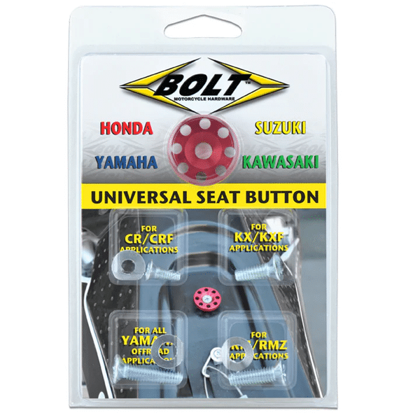 Bolt universele zadel knop rood ( voorkant zadel in te monteren ) CR/CRF KX/KXF/YZ/YZ - F/RM/RM - Z - MxProStoreParts